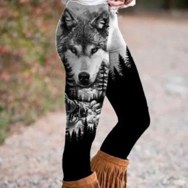 Three-dimensional Printing Warm Women's Leggings - WOMONA.COM