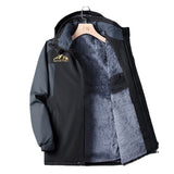 Men's Thick Velvet Waterproof And Windproof Jacket