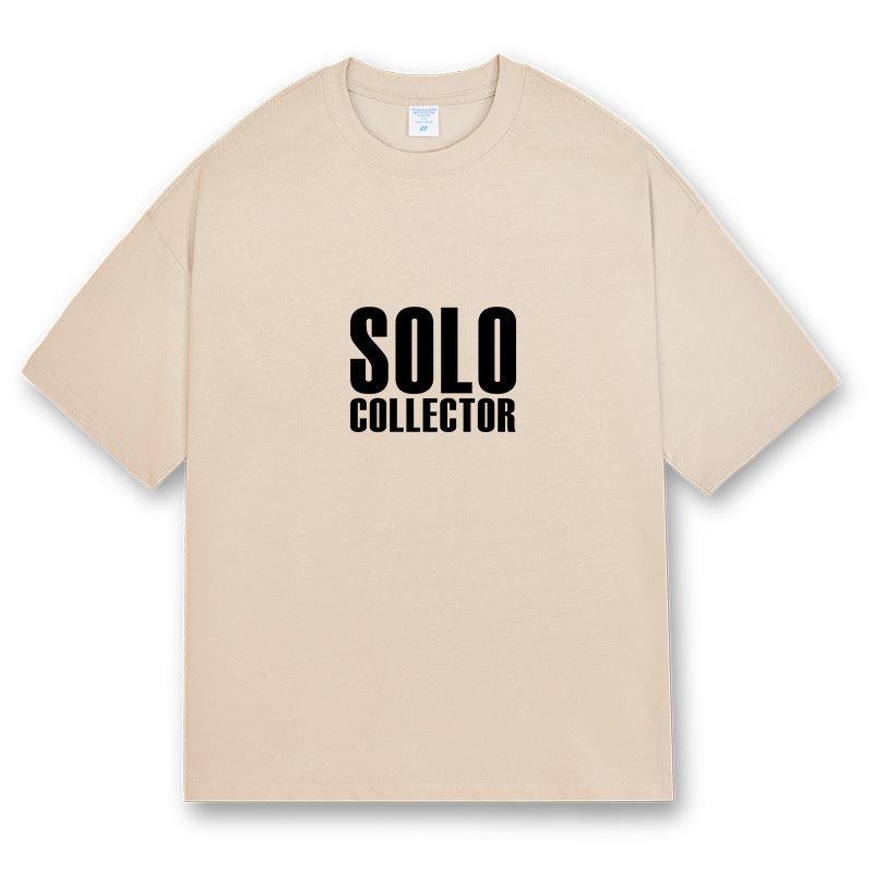 American Retro Short Sleeve Loose T-shirt Men - WOMONA.COM