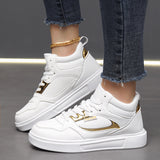 Large Size Flat Bottom Leisure Sneaker - WOMONA.COM