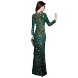 Heavy Industry Temperament Banquet Sequined Dress - WOMONA.COM