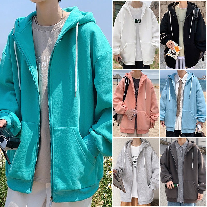 Mens Jackets Hooded Coats Casual Zipper - WOMONA.COM