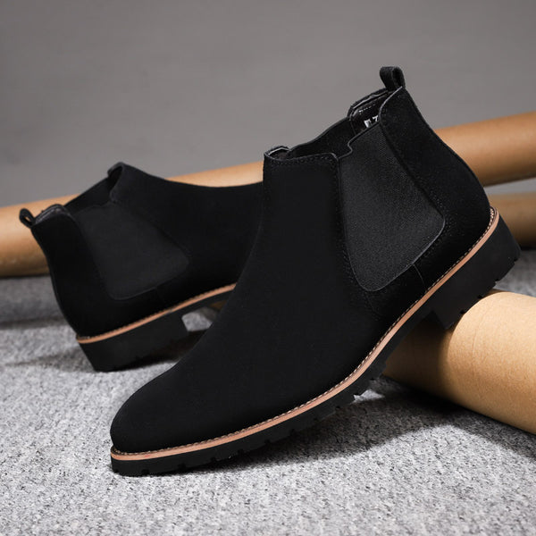 Leather Surface Plus Size Casual Boots