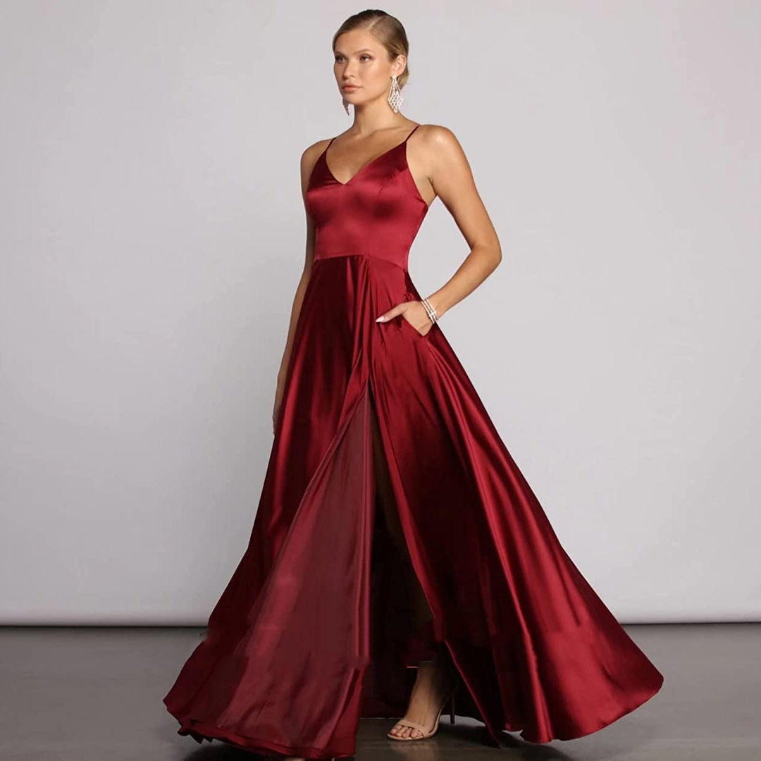 Women's Versatile Casual Temperament Long Dress - WOMONA.COM