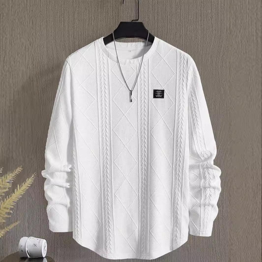 Men's Letter Collage Chest Casual Sweatshirt - WOMONA.COM