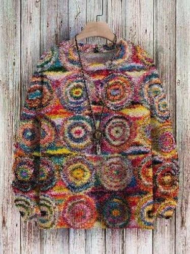 Wool-like Knitted Color Dopamine Sweater - WOMONA.COM