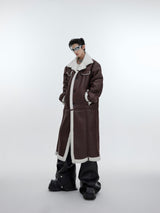 Thickened Lamb Fleece Coat For Men