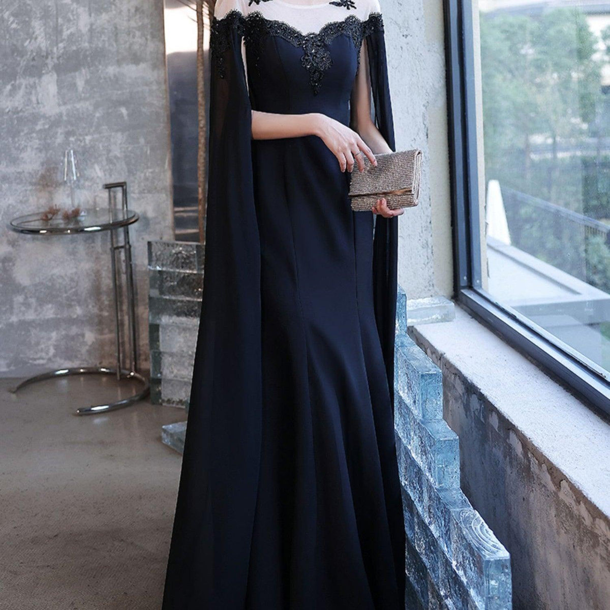Black Evening Dress For Women With A High-end Feel - WOMONA.COM