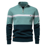 New Color Matching Sweater Men's Clothing - WOMONA.COM