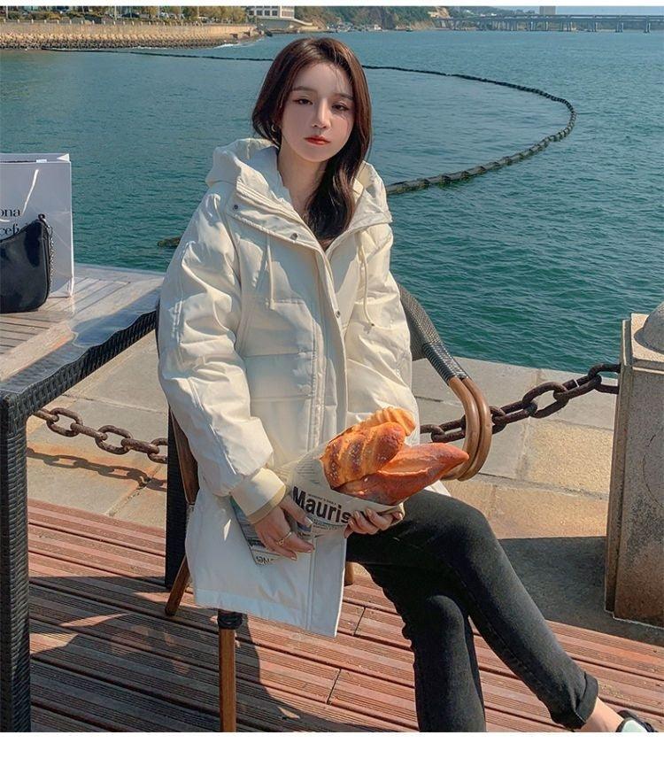 Type Loose Bread Suit Hooded Padded Jacket - WOMONA.COM