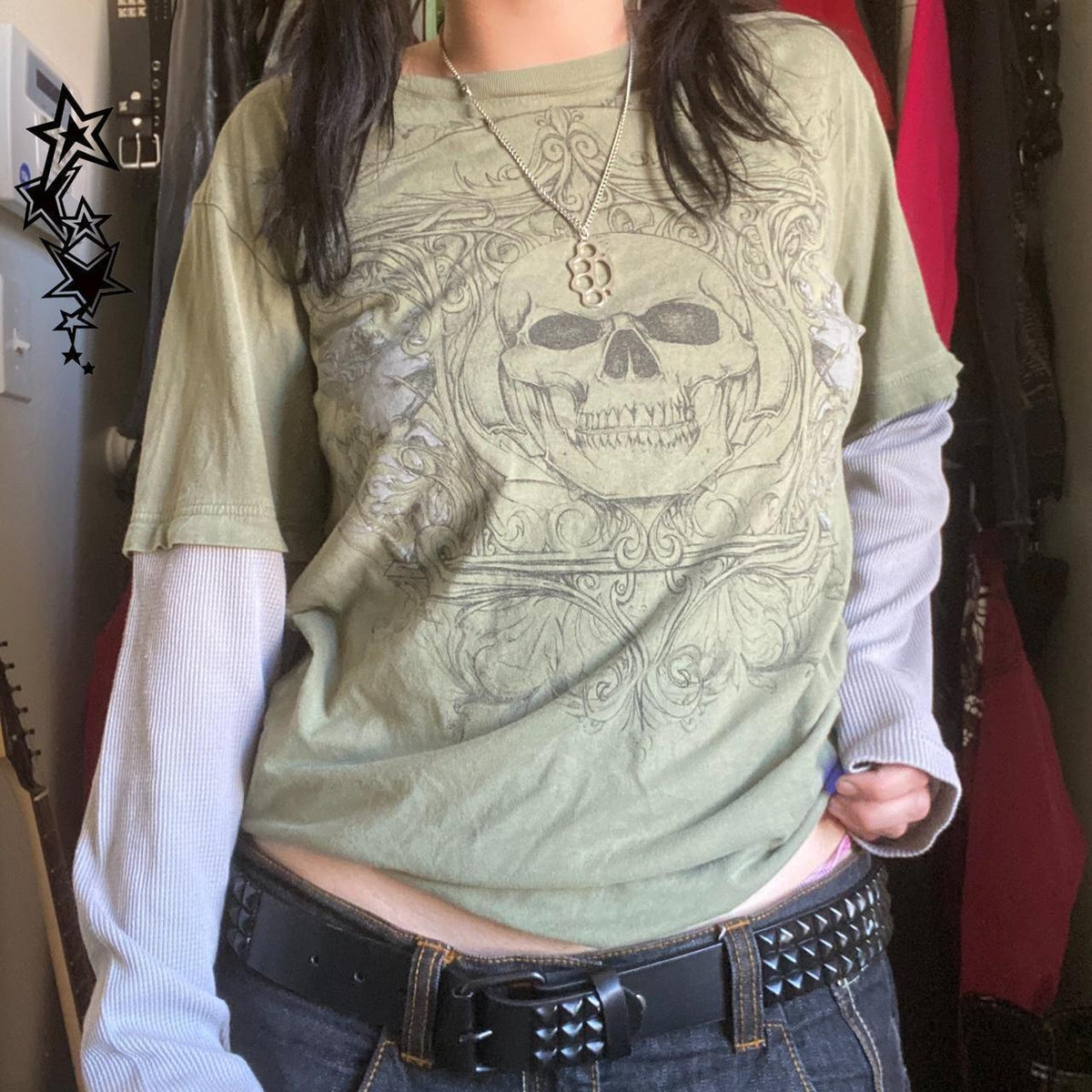 Women's False Two-piece Patchwork Long Sleeve - WOMONA.COM