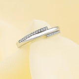 Women's Platinum-plated Ring