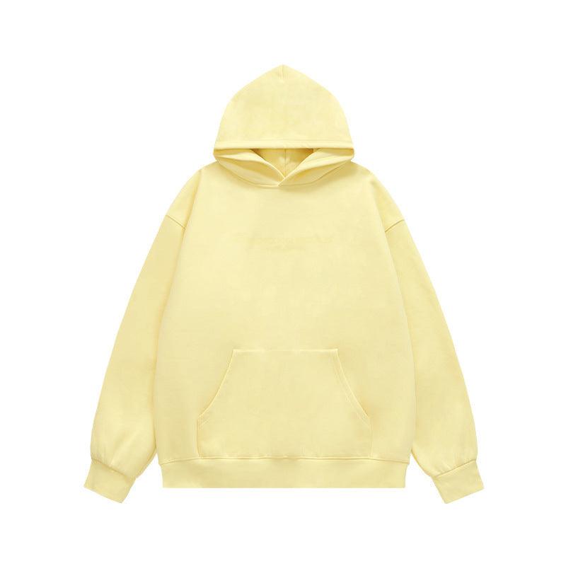 Men's Gel Printing Velvet Padded Hooded Sweatshirt - WOMONA.COM