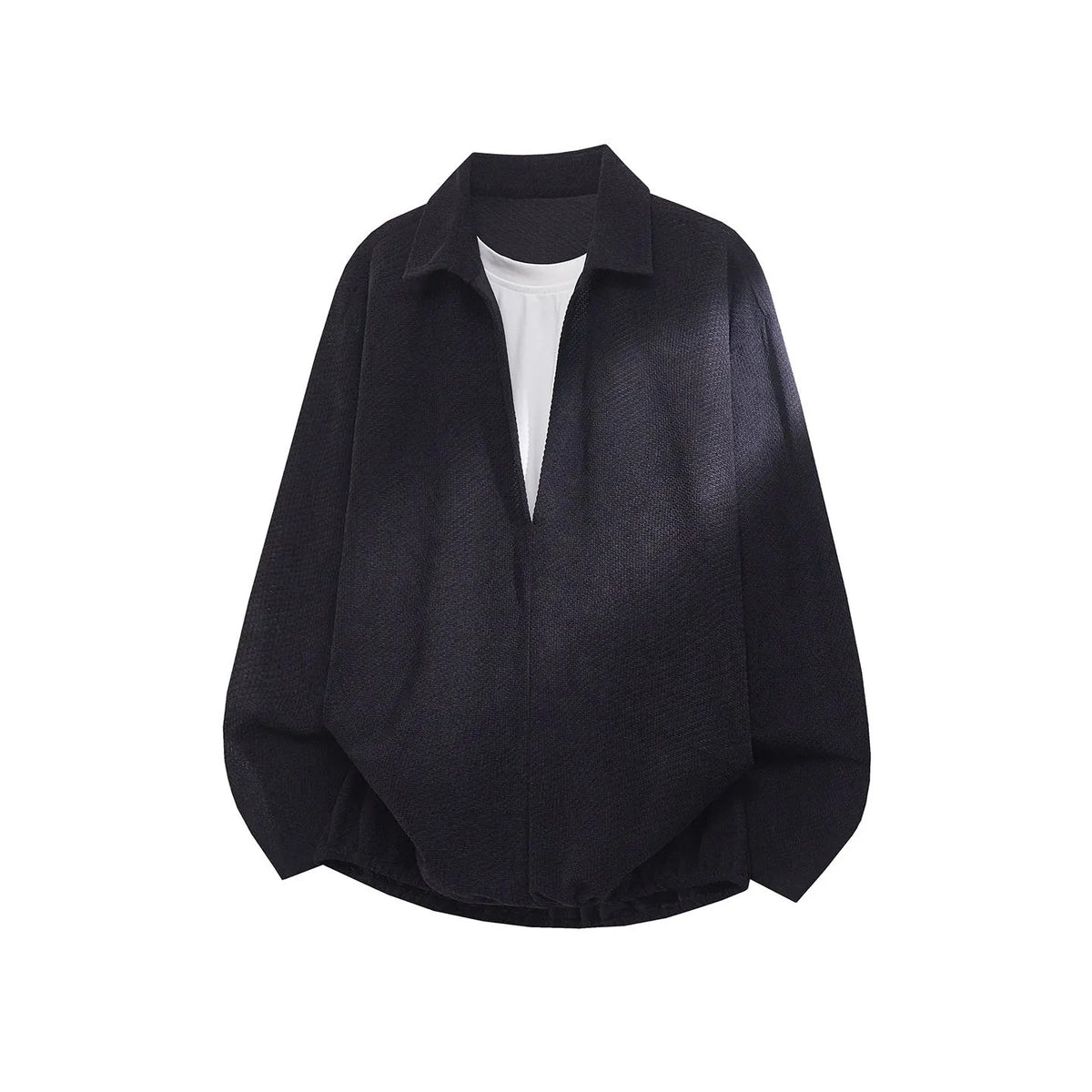 Two Fake Loose-fitting Shirt Hoodies For Men