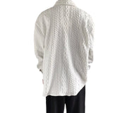 Japanese Hemp Pattern Shirt Men's - WOMONA.COM