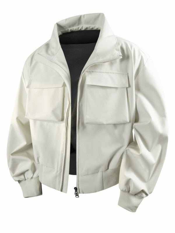 Men's Cropped Cargo Bomber Jacket - product image 5