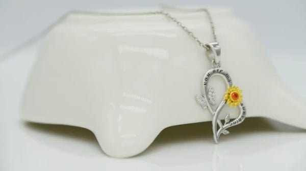 Collar de girasol You Are My Sunshine para mujer 