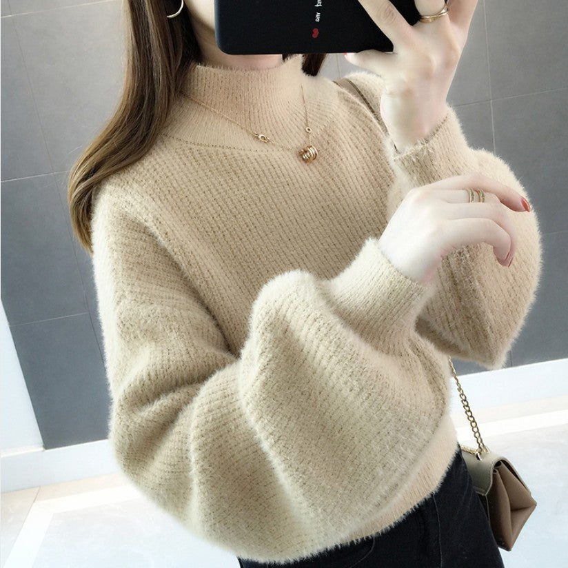 Women's Lantern-Sleeve Loose Sweater - product image 4
