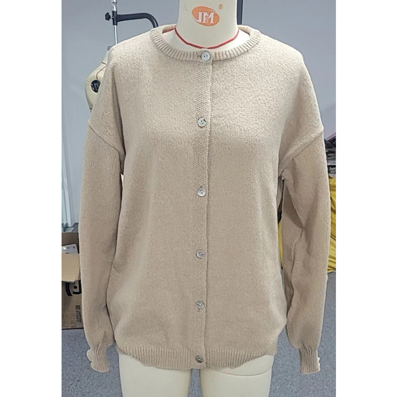 Women's Long-Sleeve Knitted Cardigan Lantern-Sleeve - product image 9