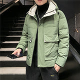 Workwear Jacket Short Hooded For Men - WOMONA.COM