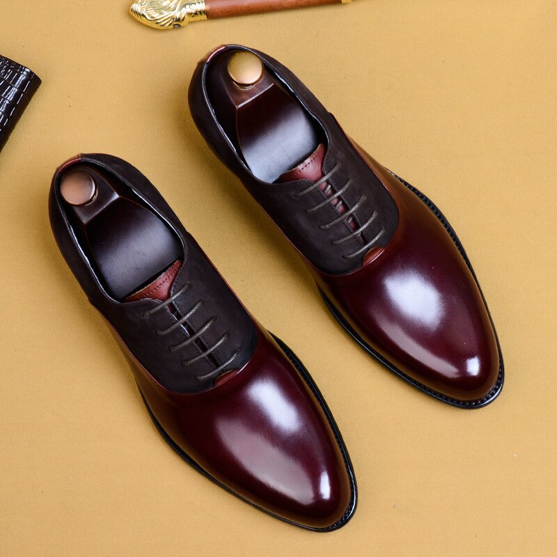 Business Mens Formal Leather Shoes - WOMONA.COM