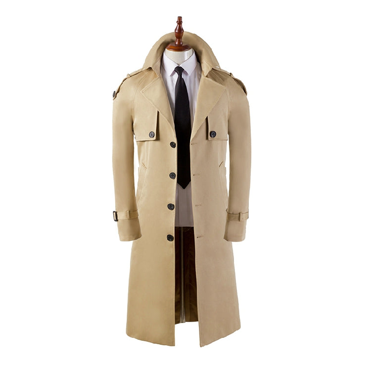 Men's Trench Coat Super Long Over - WOMONA.COM