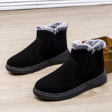 Winter Snow Boots Men Cutout Shoes - WOMONA.COM