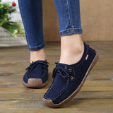 Lace-up Flat Shoes Sneakers Women - WOMONA.COM