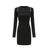 Hip Slim Knitted Dress Women - WOMONA.COM