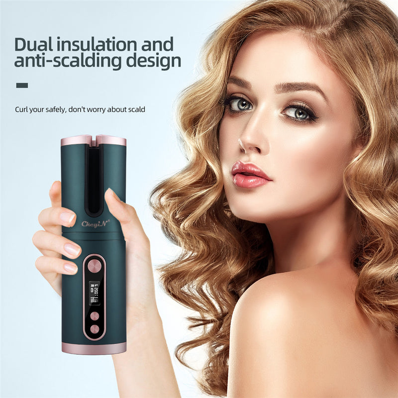 Automatic Hair Curler Electric Rotary Curler Big Wave - WOMONA.COM