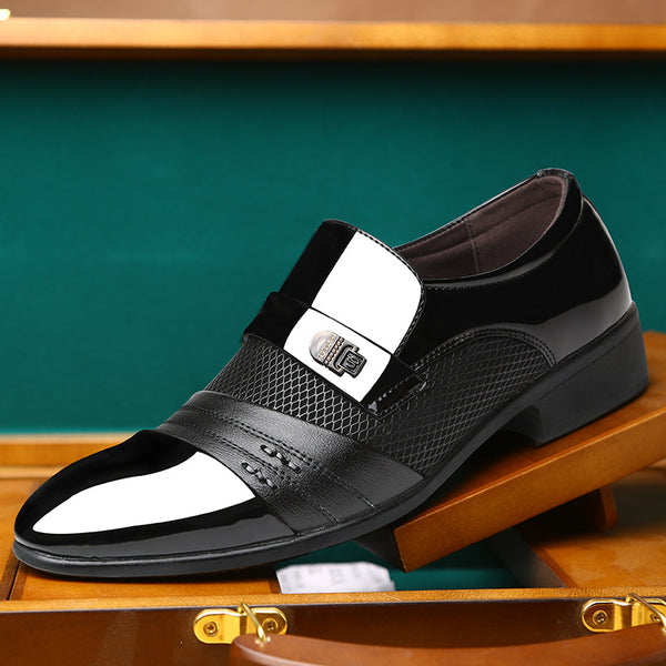 Casual Formal Wear Breathable Leather Shoes - WOMONA.COM