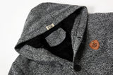 Men's Hooded And Velvet Warm Knitted Cardigan - WOMONA.COM