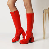 Candy Color High Boots Women - WOMONA.COM