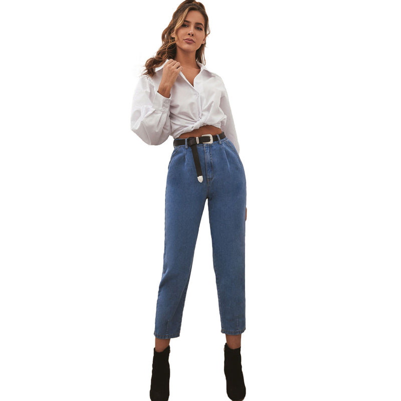 Ladies Denim Trousers - WOMONA.COM