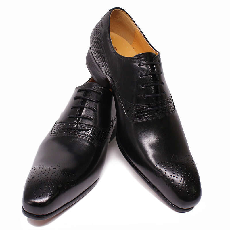 Business Men's Formal Leather Shoes - WOMONA.COM