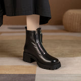 Full Leather Niche Martin Boots - WOMONA.COM