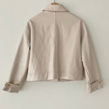 Casual Leather Jacket - WOMONA.COM