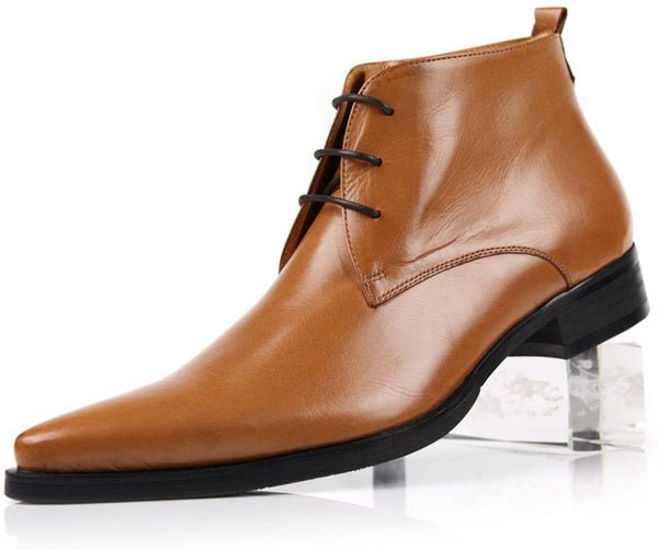 Business Short Boots High Top Shoes For Men - WOMONA.COM
