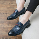 Rubber Low-top Formal Leather Shoes - WOMONA.COM