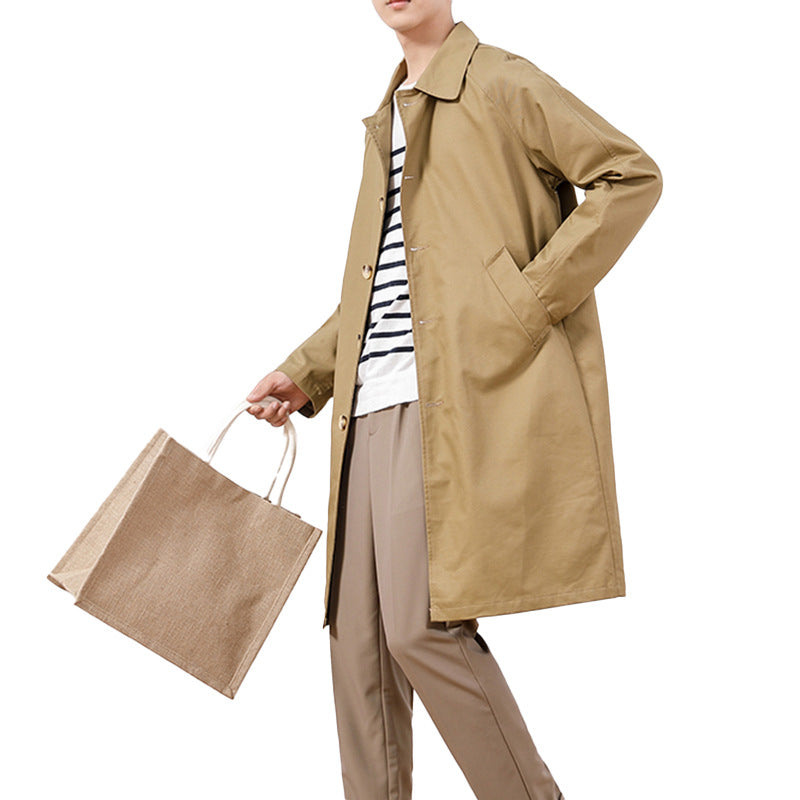 Casual Mid-length Trench Coat - WOMONA.COM