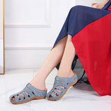 Thick Bottom Round Toe Slippers Casual - WOMONA.COM