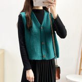 Cantilevered Sweater Waistcoat - WOMONA.COM