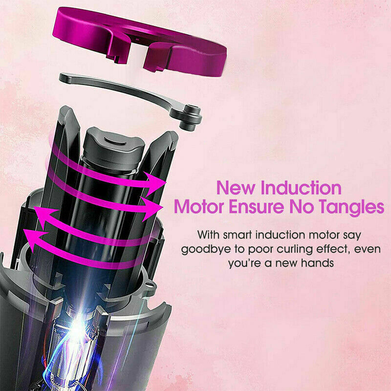 Automatic Rotating Cordless Hair Curler Fast Curling Iron Tongs - WOMONA.COM