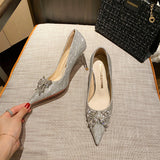 Stiletto Wedding Crystal Wedding Shoes - WOMONA.COM