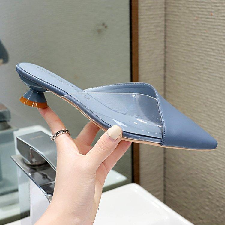 Stitching Outer Wear Fashionable Slippers - WOMONA.COM
