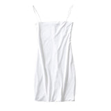 Straps Pleated Slim Bag Hip Dress - WOMONA.COM