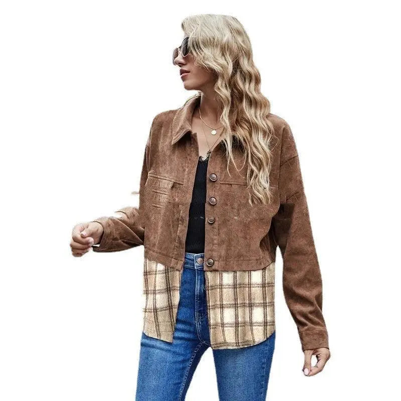 Thick Shirt Corduroy - WOMONA.COM