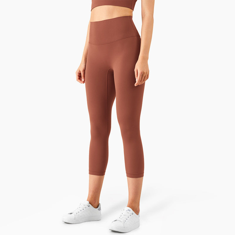 Peach Hips Fitness Cropped Pants - WOMONA.COM
