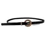 Woven Buckle Thin Belt - WOMONA.COM