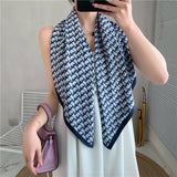 Leopard Twill Scarf - WOMONA.COM